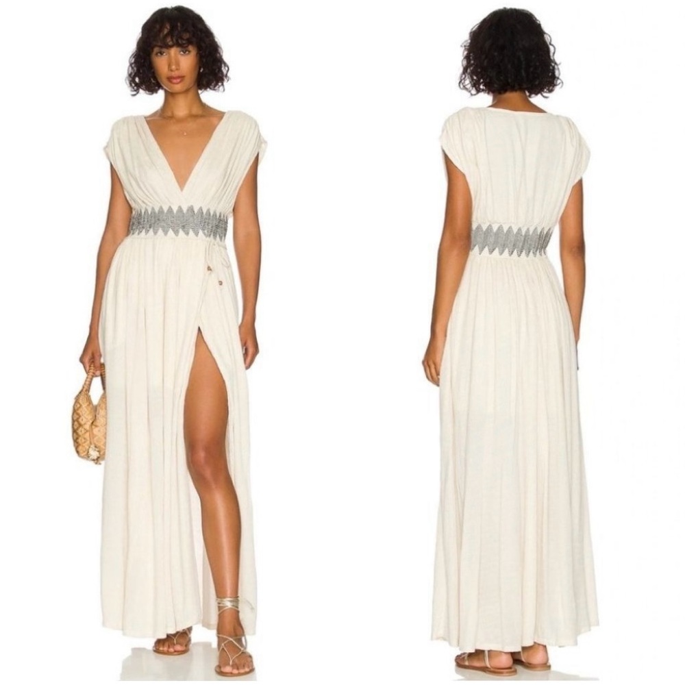 NWOT Free People Devon Maxi Dress in Tea Ivory White Size XS